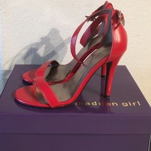 Red Madden Girl High Heels Size: 8